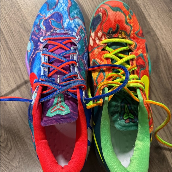 Nike Multicolor Basketball Shoe with Teal, Red, Yellow and Purple Accents main image 6